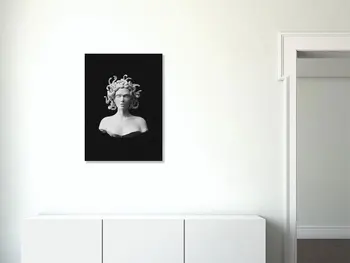 Medusa Gorgon Mavca Kip Nordijska Portret Tiskanja za dnevno Sobo, Spalnica Dekor Wall Art Platno Slikarstvo Doma Dekor