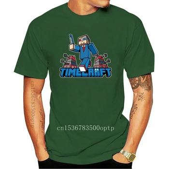 TIMECRAFT Komedija T-Shirt Dr Ki & Rudarstvo Igra Mash Up Rokavi Moški & Odrasle Velikosti TEE Majica Cool Priložnostne Bombaž