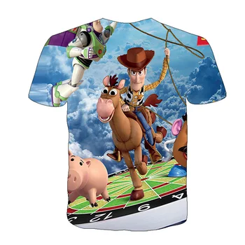 Otrok je Smešno, t-shirt 3d Fant Sonce Igrača Anime T-shirt Božič Traveler Girl Tshirt Poletje Nova Bela Kratka Sleeved zgornji deli oblacil