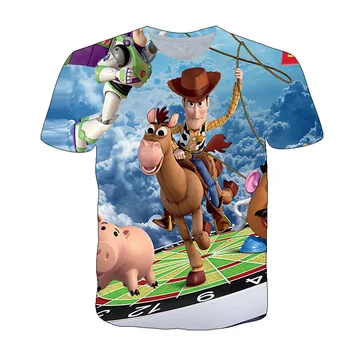 Otrok je Smešno, t-shirt 3d Fant Sonce Igrača Anime T-shirt Božič Traveler Girl Tshirt Poletje Nova Bela Kratka Sleeved zgornji deli oblacil