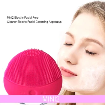 Prenosna Električna Ščetka Za Čiščenje Silikona Facial Cleanser Por Ličila Orodje Za Čiščenje Kože, Globinsko Pranje Massager Lepote, Nege Na Domu