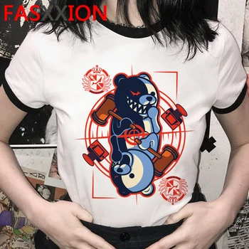 Ouma kokichi danganronpa t-shirt vrh tees ženski ulične letnik tiskanja grafika tees ženske tumblr obleke poletje vrh kawaii