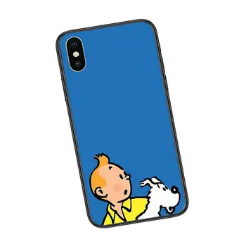 The Adventures Of Tintin Hoesjes Black Meilleur Za Xiaomi Redmi Opomba 9 9 8 8T 7 Pro 10 5 G Redmi Opomba 9 Pro Black Funda Tpu