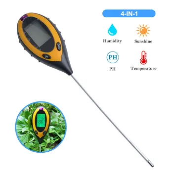 LED rastlina, lahka tla tester elektronski tal tester tla pH tester svetlobe, merilnik temperature in vlažnosti meter vrtne detektor