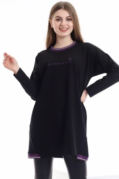 2021 jesensko zimske sezone puloverju pulover moda zanikrni ženska bluza ekstra dolgo majica ženske Lycra Tkanine Ovratnik Rebraste