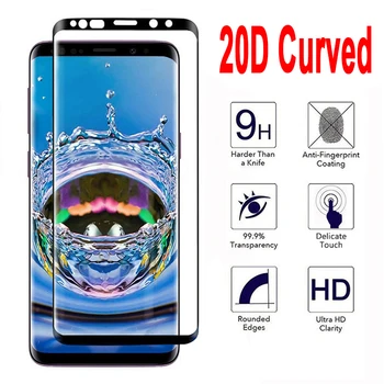 Polno Kritje Telefon Steklo za Samsung Galaxy S20 FE S20 Ultra Stekla 20 D Ukrivljen Screen Protector for Samsung S10 S10E S8 S9 Plus