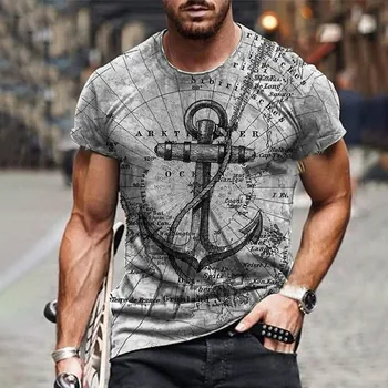 Nov Slog Vroče Prodajo V letu 2021, 3D moška T-Shirt, Gospod Slog Oblikovanja, Kratke Rokave, Poletje Moda, Lep Človek