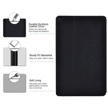 Tablični Primeru za Samsung Galaxy Tab S6 Lite P610/P615 10.4 Palčni Anti-Prah PU Usnje Trdo Lupino Tablet Kritje Primera