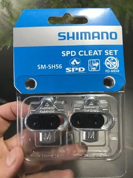 Shimano SPD SM SH51 SH56 Stollen MTB Kolo Sprostitev Multi-Spustite Pedal Stollen w/Cleat Mutter Platten Float berg Paar CLEAT set