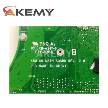 Akemy za ASUS K501UQ K501UX K501UW K501UXM U5000 Prenosni računalnik z Matično ploščo K501U MainBoard I7-6500U GTX960M/2GB DDR4 8GB-RAM