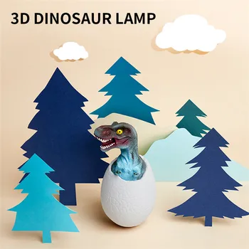 Thrisdar 16 Barvni 3D Dinozaver Jajca Noč Svetlobe Z Oddaljenim Dinozaver Jajca Desk Tabela Svetlobe Otroci otroški Baby Darilo Igrača je Luč
