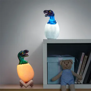 Thrisdar 16 Barvni 3D Dinozaver Jajca Noč Svetlobe Z Oddaljenim Dinozaver Jajca Desk Tabela Svetlobe Otroci otroški Baby Darilo Igrača je Luč