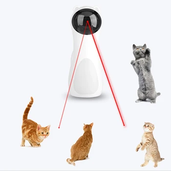 Nastavljiv Avtomatski LED Laser Mačka Igrača Interaktivnega Smart Teaser Smešno Elektronski Pet Mucek Usposabljanje Zabaven Stroj
