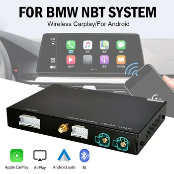 Brezžični za Apple CarPlay Android Auto Dekoder Polje za BMW E60 E70 E71 E84 F01 F02 F10, F11, F20 F25 F26 F30 F31 NBT CIC Sistem