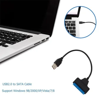 USB SATA Kabel Sata Na USB 2.0 Adapter Usb Sata Adapter Kabel Podporo 2,5 Cm Ssd Hdd Trdi Disk 