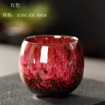 1pcs/2pcs/4pcs Peči Spremembe Kitajski porcelan Čaj Skodelico Porcelana Kung Fu Skodelice nastavite Lončenine Drinkware Namizna Debelo Jajce Slog