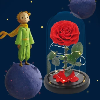2020 Nov Večni Cvet Lepotica in Zver Blue Demon Ji Večni Cvet, Valentinovo, materinski Dan, Božič, Darilo za Rojstni dan