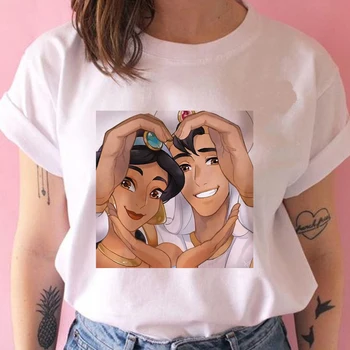 Trnuljčica Aurora Princesa in Princ Ljubitelje T-Ženske Majice Kratek Rokav Tee Shirt Femme Disney Tshirt Nekaj Serije