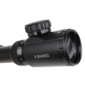 LUGER 3-9x40 Optične Pogled Puška Področje Rdečo, Zeleno Osvetljen Reticle Riflescope Zlato Ostrostrelec Zračno Puško za Lov Področje uporabe