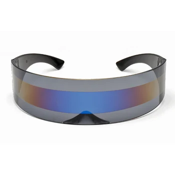 2021 Nova Moda Iz Enega Kosa Brez Okvirjev Za Sončna Očala Očala Prostor Moda Prihodnosti Bojevnik Bar Partty Novost Očala