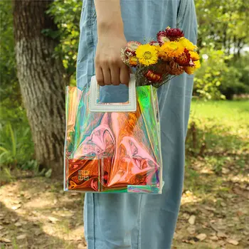 Laser vrečko ženski torbici prozorno PVC plastično vrečko, vrečko darilo ins veter high-end darilo s spominki