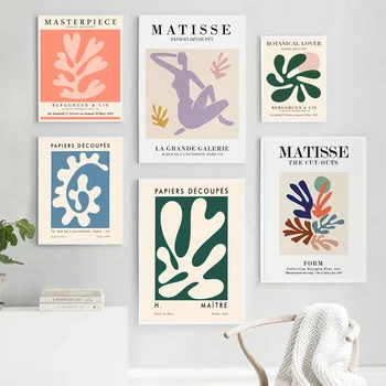 Povzetek Dekle Linije Matisse koralni Drevo Nordijska Plakatov In Fotografij Wall Art Platno Slikarstvo Stenske Slike Za Dnevna Soba Dekor