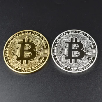 1PC pozlačeni Bitcoin Kovanec MALO BTC kovanec Litecoin Valovanje Ethereum shiba Cardano IOTA FIL wow doge kovanec kovanec cryptocurrency