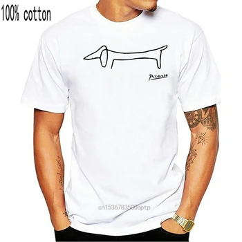 Pablo Picasso Jazavičar Pes (Pavšalni) Umetnine T-Shirt Dihanje Tee Majica