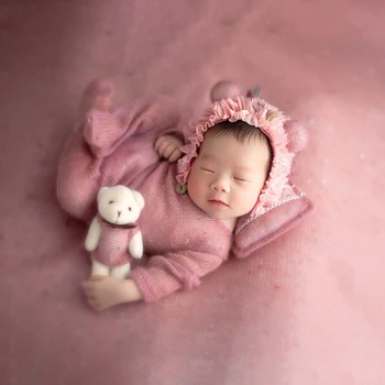Dojenček Fant Dekle Romper Bodysuits Obleko Fotografiranje Novorojenčka Otroška Fotografija Rekviziti Klobuk Baby Studio, Fotografiranje, Rekviziti, Oblačila