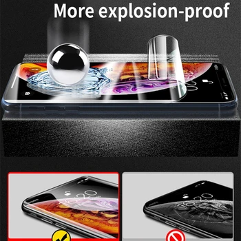 Hydrogel Film Za iPhone 11 12 Pro XS Max X XR 7 8 6s Plus SE 2020 Zaščitnik Zaslon Za iPhone Mini 12 11 Pro Max