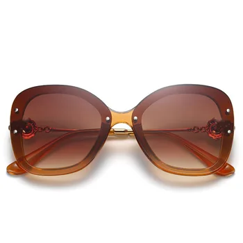 2021 Nov Modni Okrogla Sončna Očala Ženske Luksuzne Blagovne Znamke Oblikovalec Seksi Očala Ženski Trendi Barvite Sončne Očala Za Vožnjo Odtenki