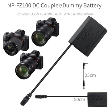 NP-FZ100 Nadomestno Baterijo NPFZ100 Spojnik za Sony ILCE-9 Alfa A9 A7RM3 A7RIII A7M3 A7R4 fotoaparat z zaslonom 8.4 V DC Napajalnik