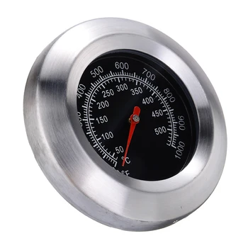 50-500 Stopinj Celzija iz Nerjavečega Jekla BBQ Kadilec Žar Termometer Žar Pečica Merilnik Temperature