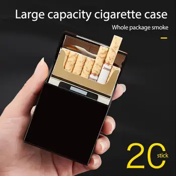 Lahko Imajo 20 Cigaret Aluminij Zlitine Brušena Zlato Cigaret Primeru, Kovinski Magnetne Sponke Stiskanje Cigaret Primeru Skladiščenja