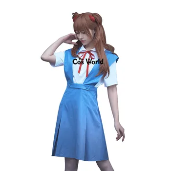 EVA Ayanami Rei Asuka Langley Soryu Šoli Enotno Obleko Obleko Anime Prilagodite Cosplay Kostumi