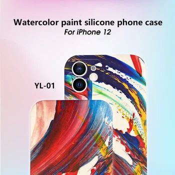 Umetnost Slikarstvo Primeru Za iPhone 12 11 Pro Mini 7 8 Mehki Silikonski Primeru Telefon Nazaj Kritje Za iphone 7 8 Plus XS Max X XR Primeru Funda