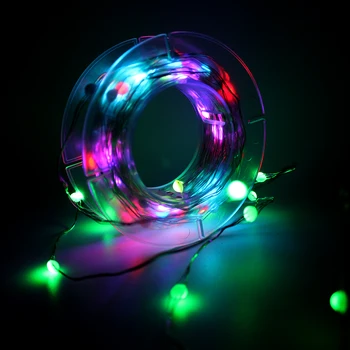 LED Pravljice Luči WS2812 Dream RGB barvno Garland Niz Luči Daljinski upravljalnik vključeni Doma dekoracijo Počitnice razsvetljavo