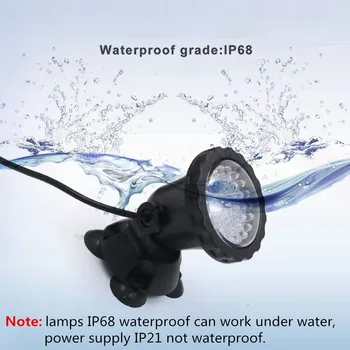 Vodoodporna LED Podvodne Luči Žarnice RGB Podvodni Spot Luči za Bazen Vodometi Ribnik Vodni Vrt v Luči Akvarij