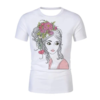 Lepota Graphic t-shirt Dame vrh 3D tiskanja Harajuku Kratek Sleeve majica s kratkimi rokavi ženske T-shirt Oblačila rabim vašo pomoč, belle T-shirt
