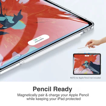 Ultra Tanek Jasno Ohišje Za iPad Pro 11 Za 12,9 Palčni 2020 Primeru Silikonski Pregleden TPU Kritje Za NOVI iPad Pro Za 12,9 Primeru