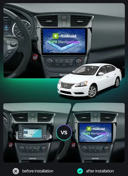 IPS 4G+64 G 10.1 Inch Android Avto Multimedijski Sistem Za Nissan Sentra B17 Sylphy 2012-2018 GPS Radio DVD Navigacijo
