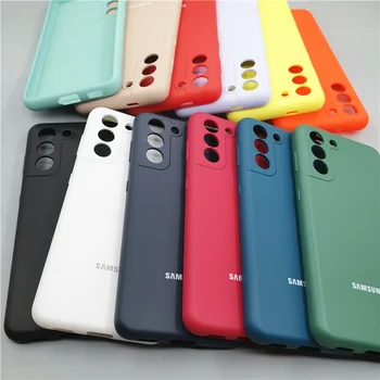Samsung S21 Plus Ultra 5G Primeru Mobilni Telefon Pokrovček Za Galaxy S21+ S21 S21U Silky Soft-Touch S21Ultra S21Plus Silikonski Lupini