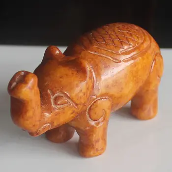 Vklesan Kitajski Stare Jade Slon Figurice Živali, Carving Kip collectione doma dekor