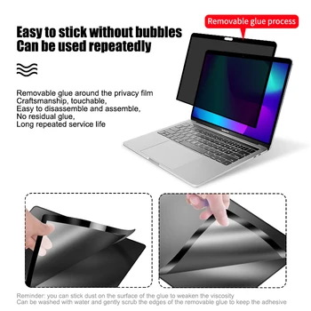 Zasebnost Filter Anti vohun PET Zasloni zaščitno folijo Za MacBook 2020 M1 A2337 2018 2019 Air 13,3 palčni Dotik ID A1932 A2179