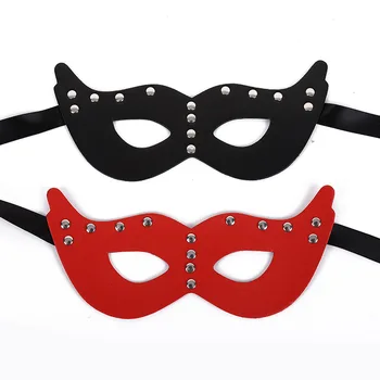 Usexy Perilo BDSM Ropstva Ženski Usnjeni Oči Masko Cosplay Odraslih Masko Erotično Igro Halloween Carnival Maškarada Stranka