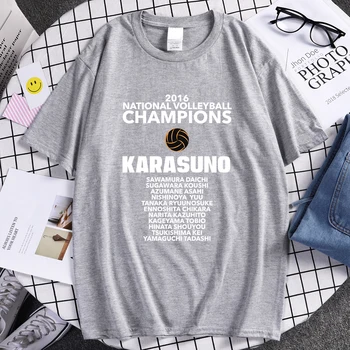 Haikyuu Karasuno Risanka Smešno T-Shirt Moške Blagovne Znamke Priložnostne Kul T Shirt Japonske Anime Kratek Rokav Vrhovi Modno Osebnost Mens Tee