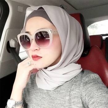 2021 Moda Za Ženske Trdna Šifon Headscarf Pripravljen Nositi Instant Hidžab Šal Muslimansko Ruto Islamske Hijabs Arabski Ovijte Glavo, Rute