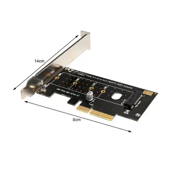 NVME M. 2 za PCIE3.0X4 PCI-E Riser Card Visoke Hitrosti Razširitev PCI Express Card M Ključ Vmesnik NGFF SSD Prilagodilnik Pretvornika