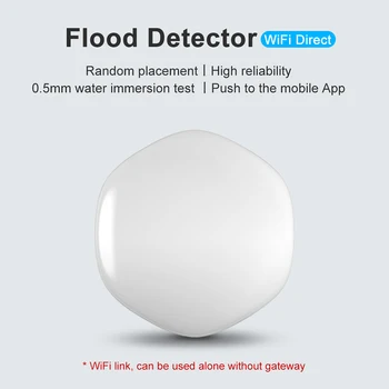 Pametni Dom, Avtomatizacija Nadzor Ventil WiFi Vode Leak Senzor Tuya Smart Življenje App USB Polnilne Smart Flood Detector
