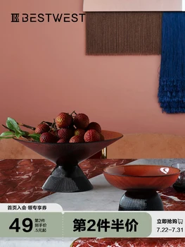 Zgornji in Spodnji šivanje obrti ustvarjalne sadje ploščo dekoracijo modi Nordijska dnevna soba čaj tabela internet priljubljene sladkarije